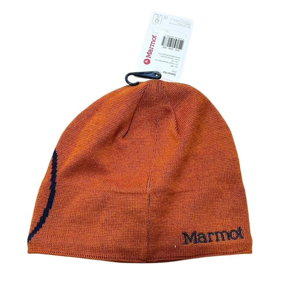 Marmot Summit Hat NWT Men's OS Hawaiian Sunset Arctic Navy Adventure Logo
